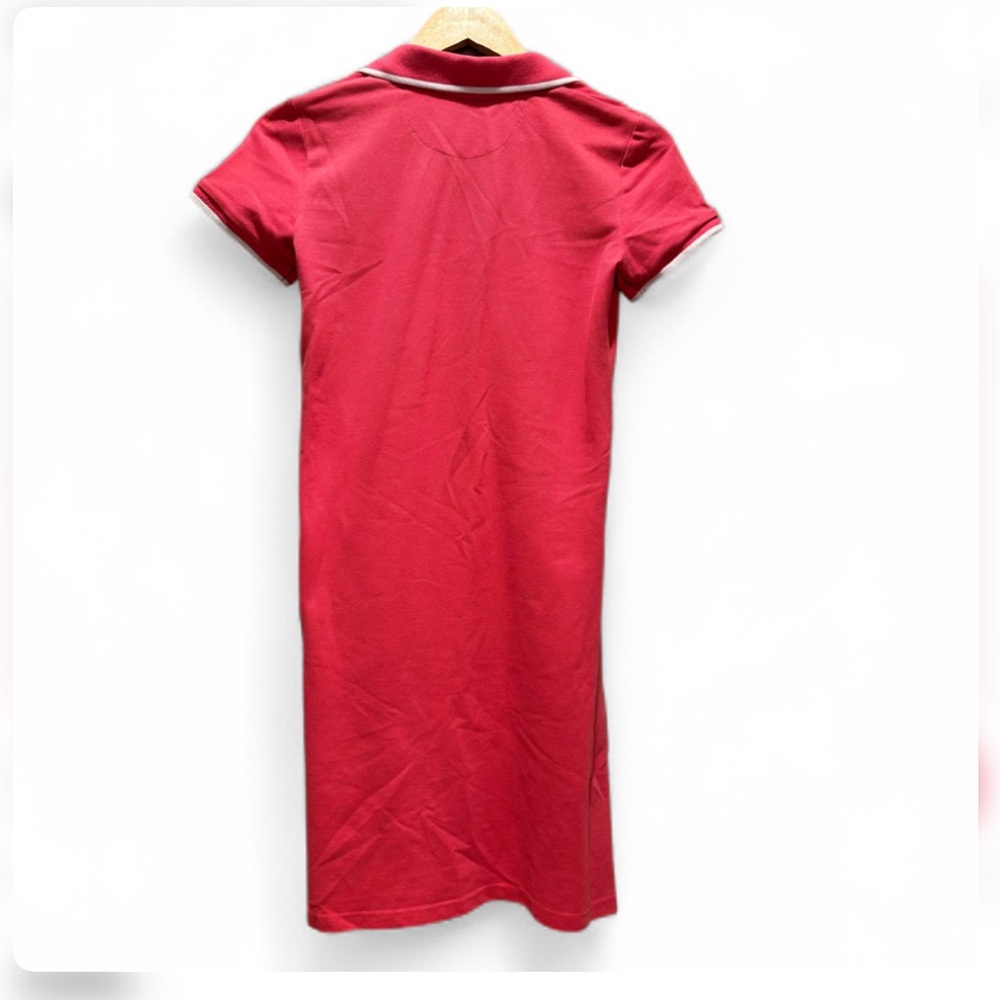 Nautica Women's Coral Pink Short‎ Sleeve Collared Polo Mini Dress XS Summer - Picture 2 of 5